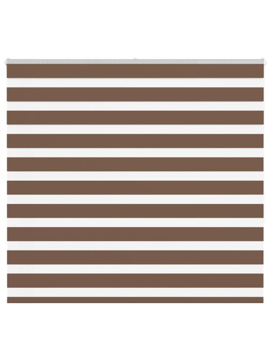 Zebra roleta hnědá 155x150 cm šířka látky 150,9 cm polyester