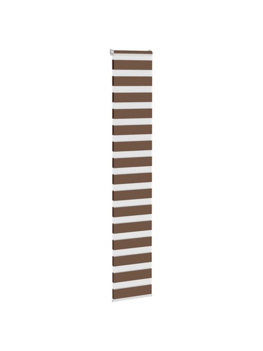Zebra roleta hnědá 40x200 cm šířka látky 35,9 cm polyester