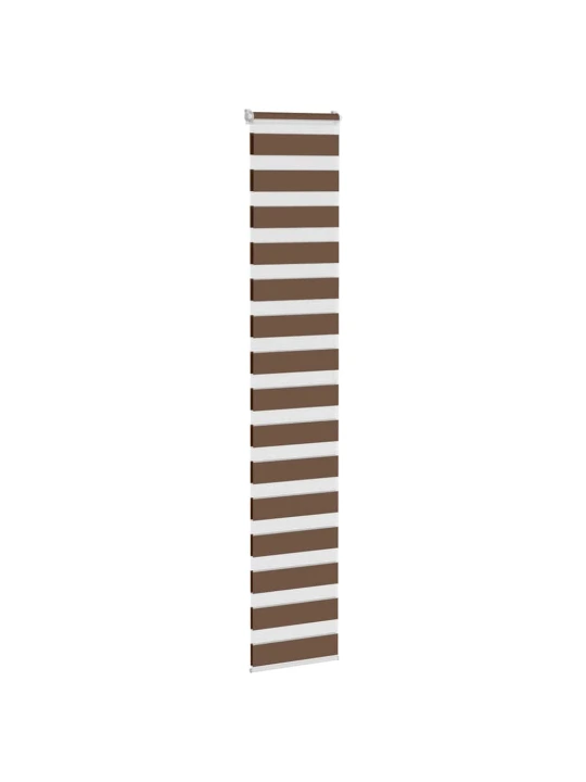 Zebra roleta hnědá 40x200 cm šířka látky 35,9 cm polyester