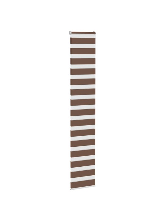 Zebra roleta hnědá 45x200 cm šířka látky 40,9 cm polyester