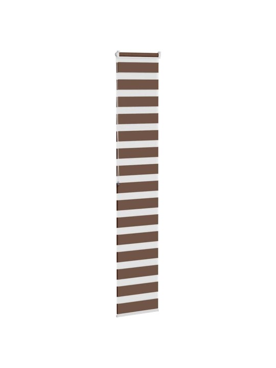Zebra roleta hnědá 45x200 cm šířka látky 40,9 cm polyester