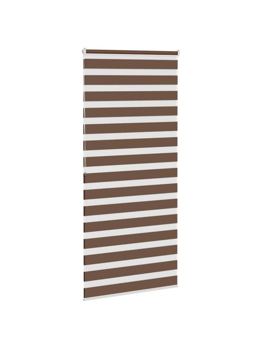 Zebra roleta hnědá 100x200 cm šířka látky 95,9 cm polyester