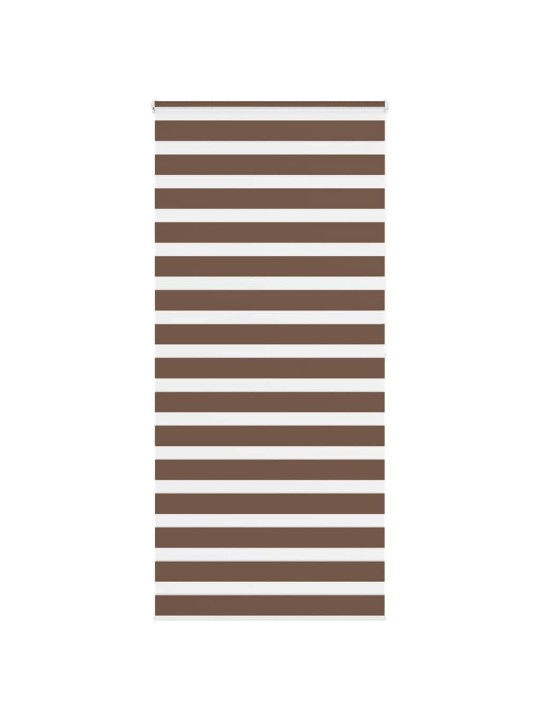 Zebra roleta hnědá 115x200 cm šířka látky 110,9 cm polyester