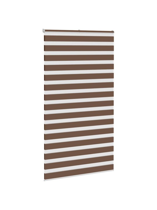 Zebra roleta hnědá 125x200 cm šířka látky 120,9 cm polyester