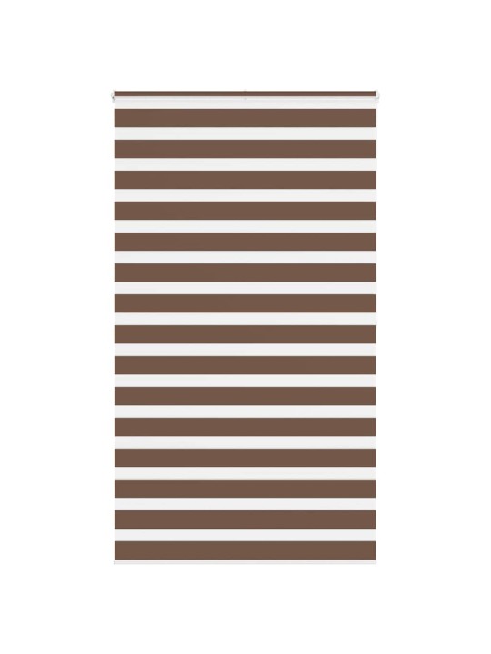 Zebra roleta hnědá 135x200 cm šířka látky 130,9 cm polyester