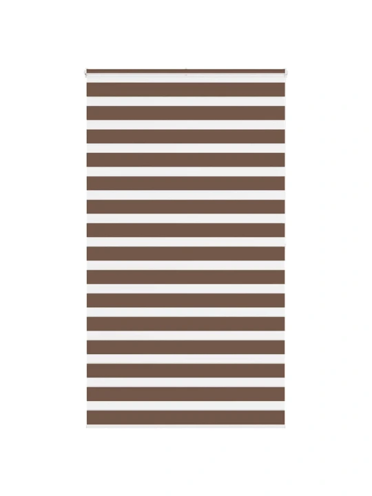 Zebra roleta hnědá 135x200 cm šířka látky 130,9 cm polyester