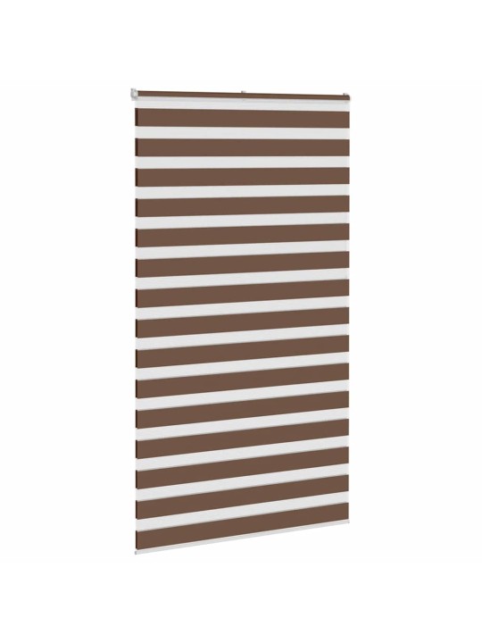 Zebra roleta hnědá 135x200 cm šířka látky 130,9 cm polyester