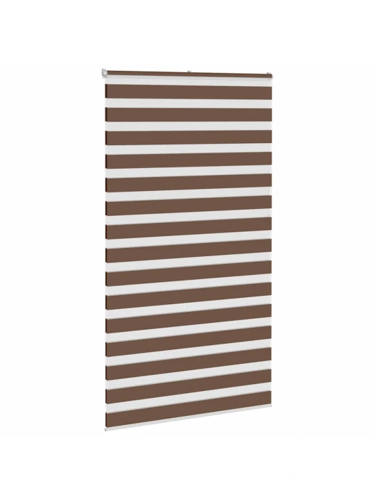 Zebra roleta hnědá 135x200 cm šířka látky 130,9 cm polyester