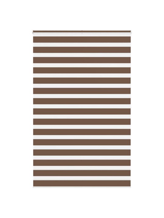 Zebra roleta hnědá 140x200 cm šířka látky 135,9 cm polyester