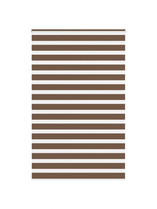Zebra roleta hnědá 140x200 cm šířka látky 135,9 cm polyester