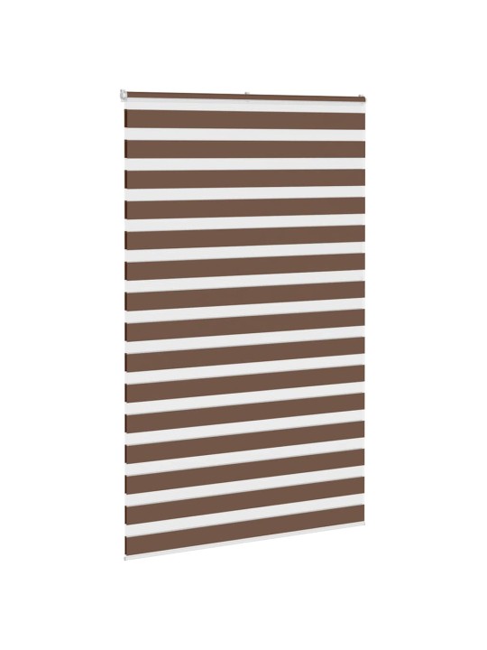 Zebra roleta hnědá 140x200 cm šířka látky 135,9 cm polyester