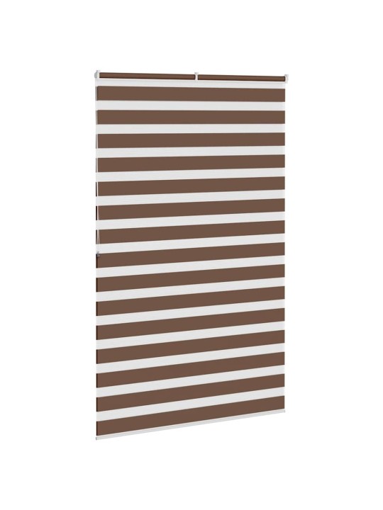 Zebra roleta hnědá 145x200 cm šířka látky 140,9 cm polyester