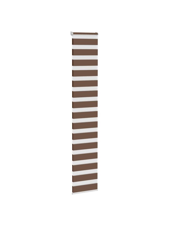 Zebra roleta hnědá 40x230 cm šířka látky 35,9 cm polyester