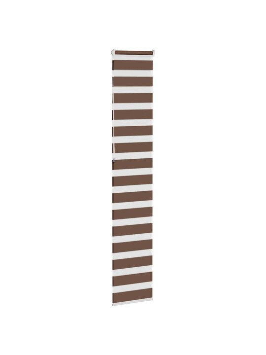Zebra roleta hnědá 40x230 cm šířka látky 35,9 cm polyester