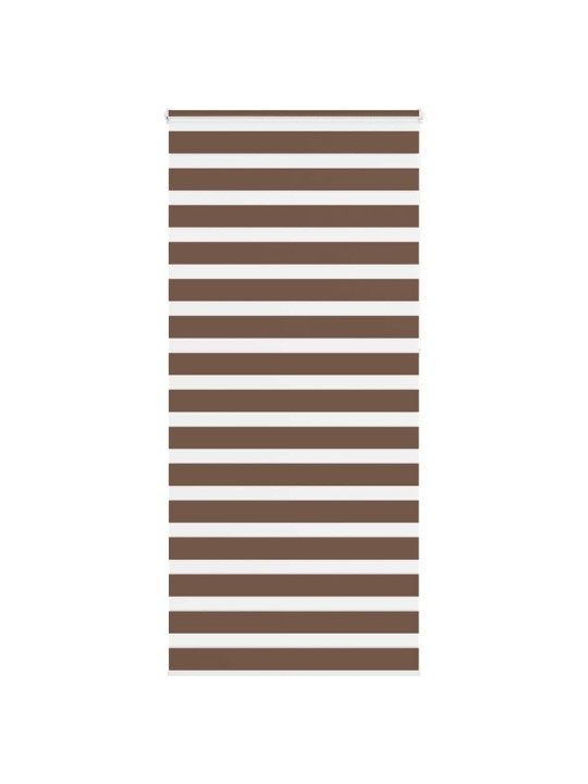 Zebra roleta hnědá 100x230 cm šířka látky 95,9 cm polyester
