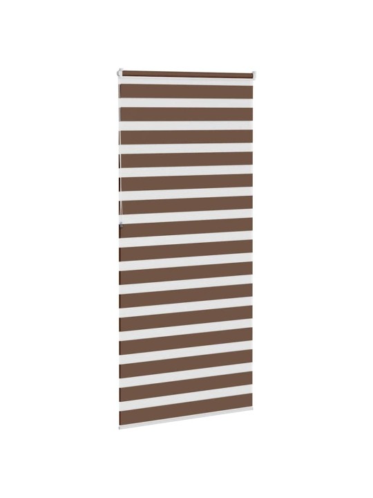 Zebra roleta hnědá 105x230 cm šířka látky 100,9 cm polyester