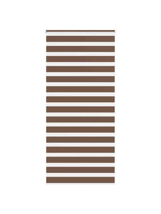 Zebra roleta hnědá 110x230 cm šířka látky 105,9 cm polyester