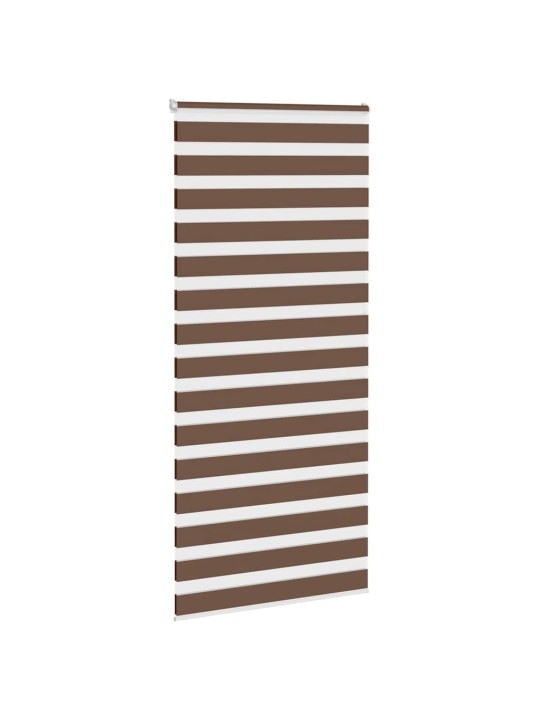 Zebra roleta hnědá 110x230 cm šířka látky 105,9 cm polyester