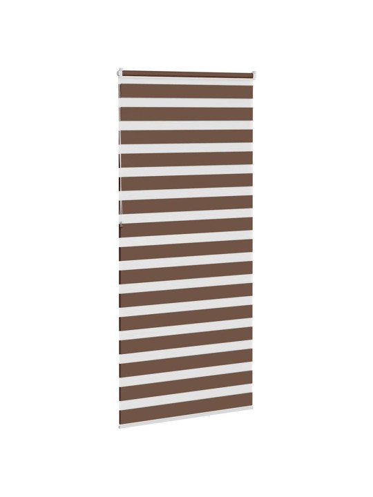 Zebra roleta hnědá 110x230 cm šířka látky 105,9 cm polyester