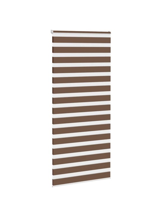 Zebra roleta hnědá 115x230 cm šířka látky 110,9 cm polyester