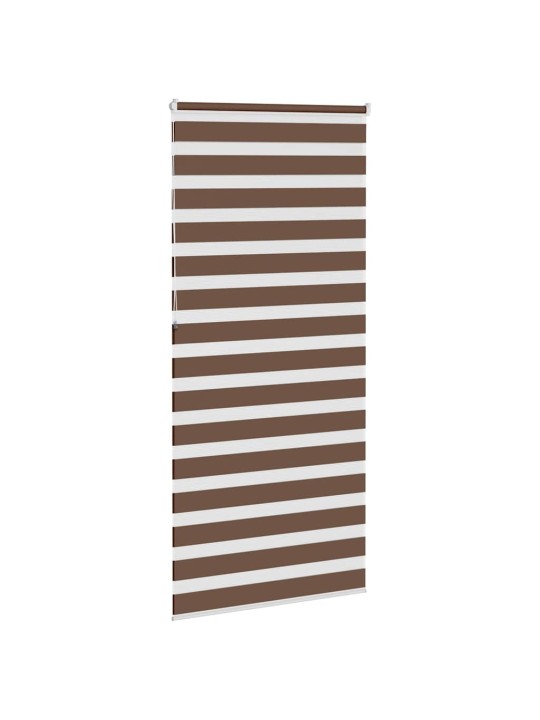 Zebra roleta hnědá 115x230 cm šířka látky 110,9 cm polyester