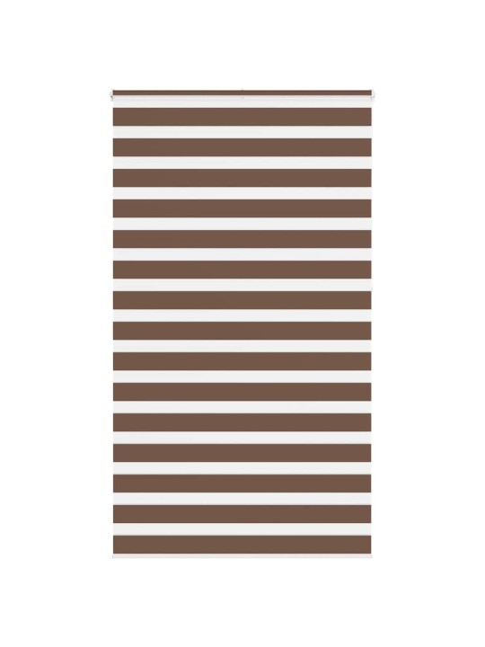 Zebra roleta hnědá 125x230 cm šířka látky 120,9 cm polyester