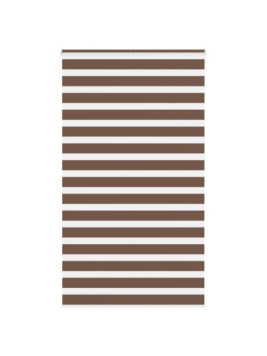 Zebra roleta hnědá 130x230 cm šířka látky 125,9 cm polyester