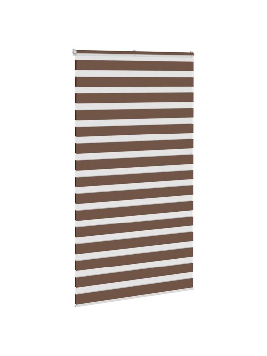 Zebra roleta hnědá 130x230 cm šířka látky 125,9 cm polyester