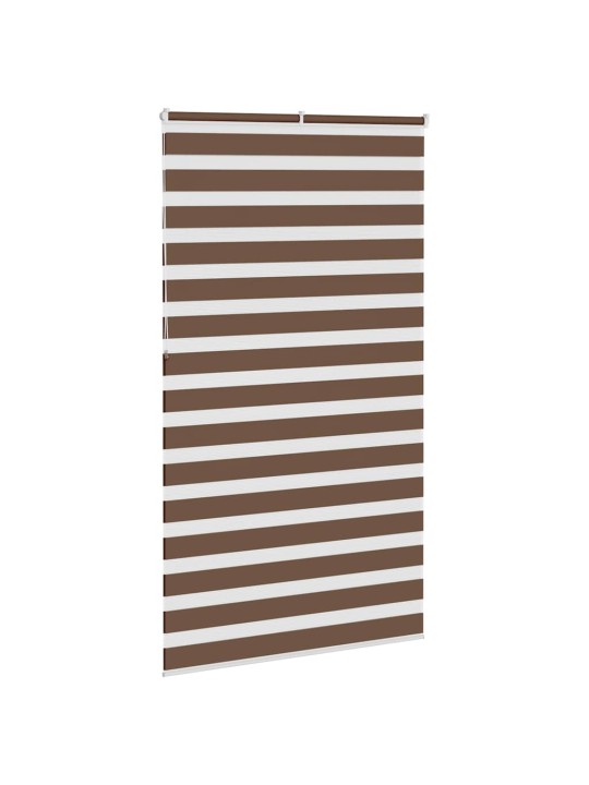 Zebra roleta hnědá 135x230 cm šířka látky 130,9 cm polyester