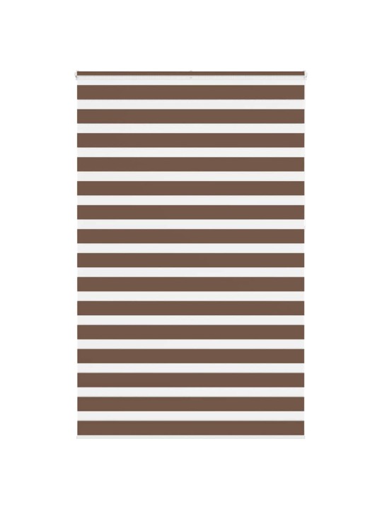 Zebra roleta hnědá 140x230 cm šířka látky 135,9 cm polyester