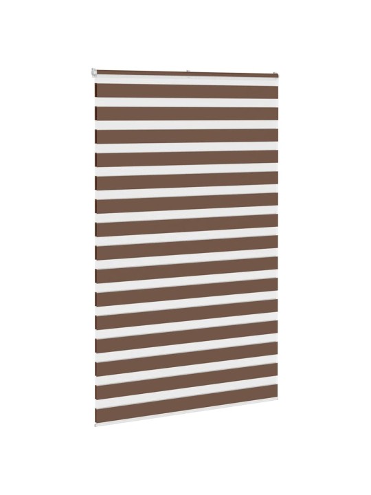 Zebra roleta hnědá 140x230 cm šířka látky 135,9 cm polyester