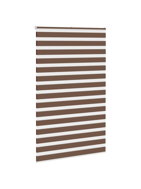 Zebra roleta hnědá 145x230 cm šířka látky 140,9 cm polyester