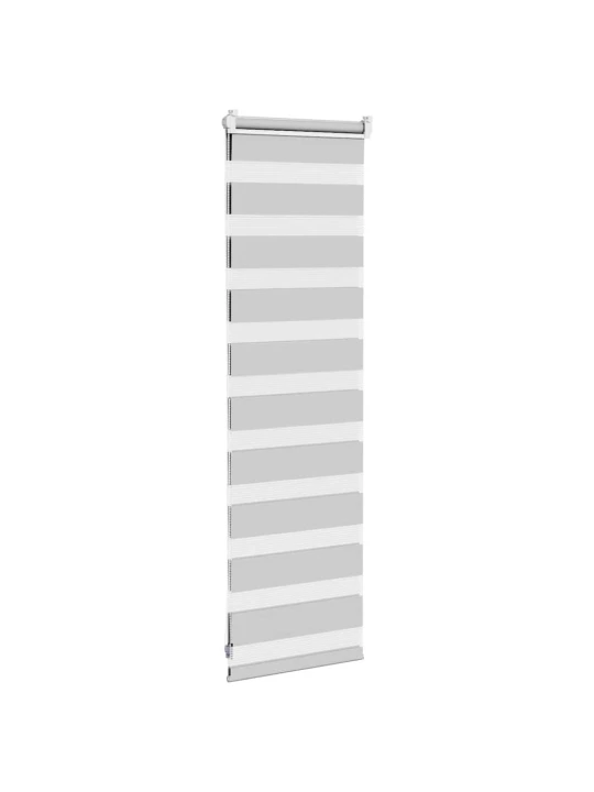 Zebra roleta světle šedá 40x100cm šířka látky 35,9 cm polyester