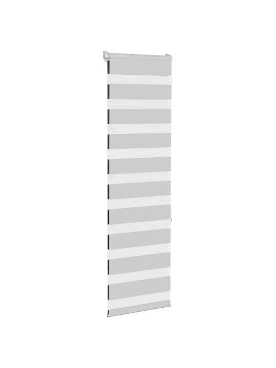 Zebra roleta světle šedá 50x150 cm šířka látky 45,9cm polyester