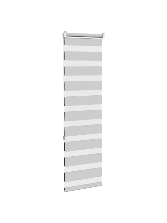 Zebra roleta světle šedá 50x150 cm šířka látky 45,9cm polyester