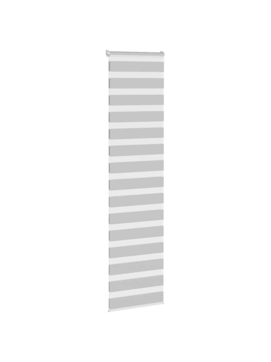 Zebra roleta světle šedá 60x200 cm šířka látky 55,9cm polyester