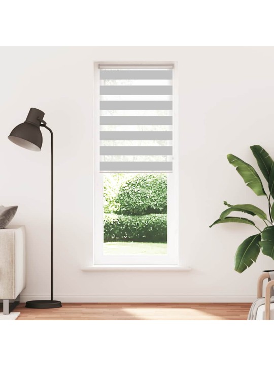 Zebra roleta světle šedá 85x200 cm šířka látky 80,9cm polyester
