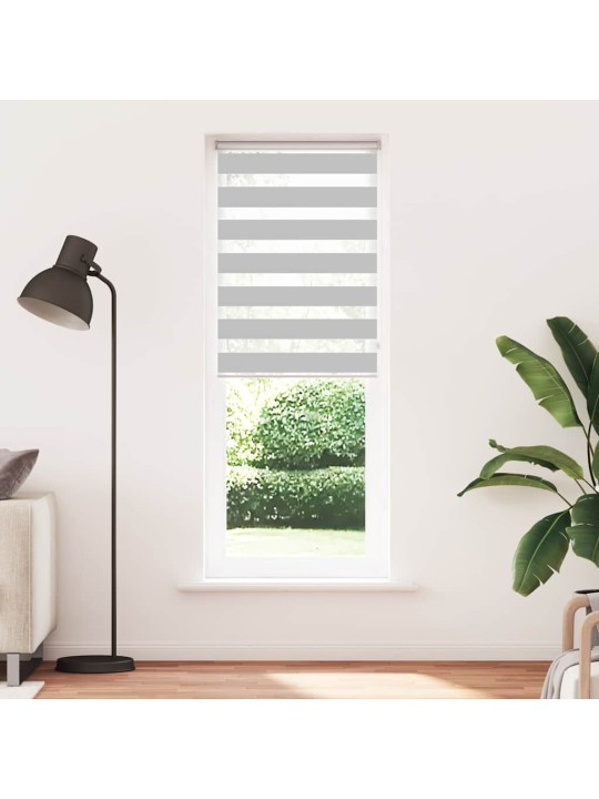 Zebra roleta světle šedá 90x200 cm šířka látky 85,9cm polyester