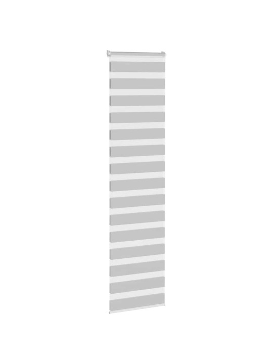 Zebra roleta světle šedá 60x230 cm šířka látky 55,9cm polyester