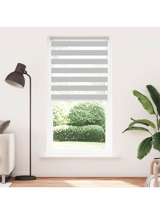 Zebra roleta světle šedá 95x230 cm šířka látky 90,9cm polyester