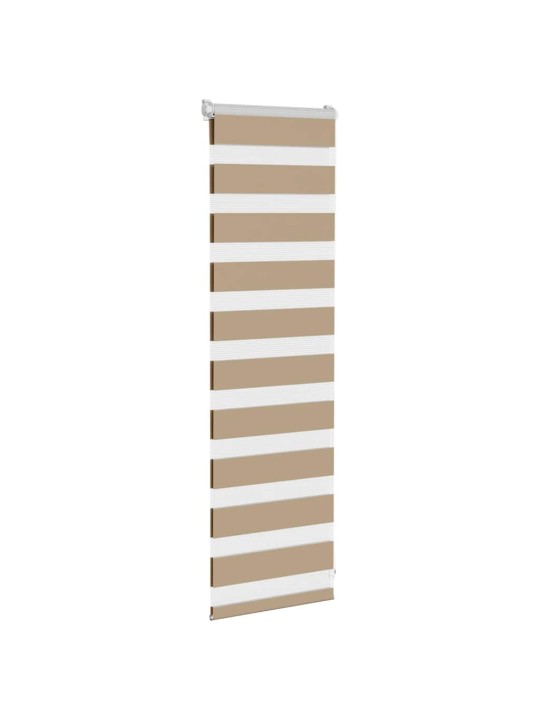 Zebra roleta pískově hnědá šířka látky 45,9 cm polyester