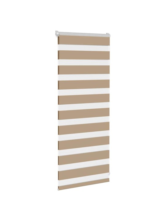 Zebra roleta pískově hnědá šířka látky 55,9 cm polyester
