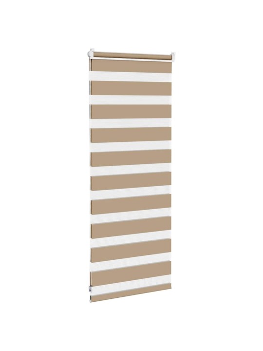 Zebra roleta pískově hnědá šířka látky 55,9 cm polyester