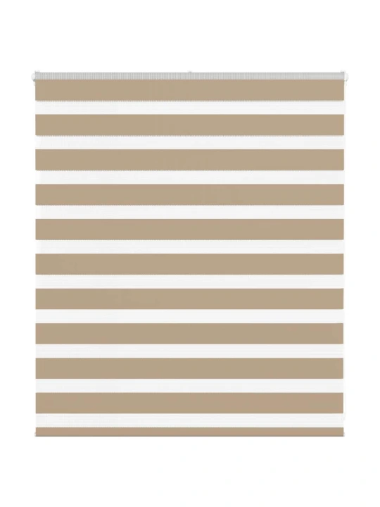 Zebra roleta pískově hnědá šířka látky 115,9 cm polyester