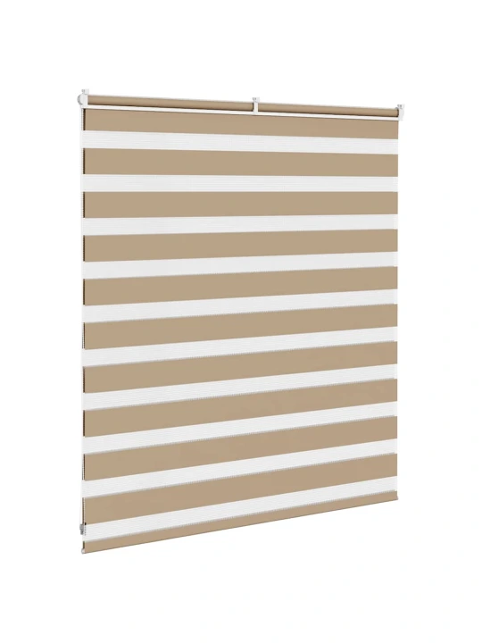 Zebra roleta pískově hnědá šířka látky 115,9 cm polyester