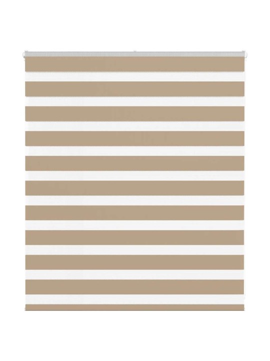 Zebra roleta pískově hnědá šířka látky 120,9 cm polyester
