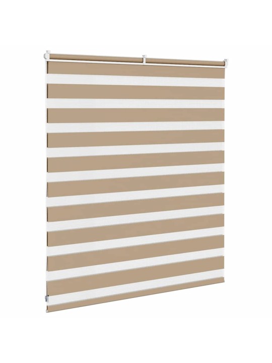 Zebra roleta pískově hnědá šířka látky 125,9 cm polyester
