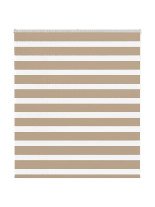 Zebra roleta pískově hnědá šířka látky 130,9 cm polyester
