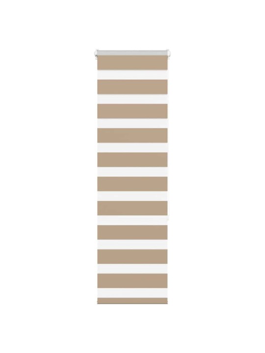 Zebra roleta pískově hnědá šířka látky 35,9 cm polyester