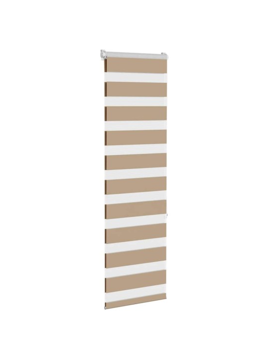 Zebra roleta pískově hnědá šířka látky 35,9 cm polyester
